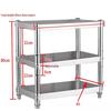 Heavy-Duty 3-Tier Adjustable Storage Rack