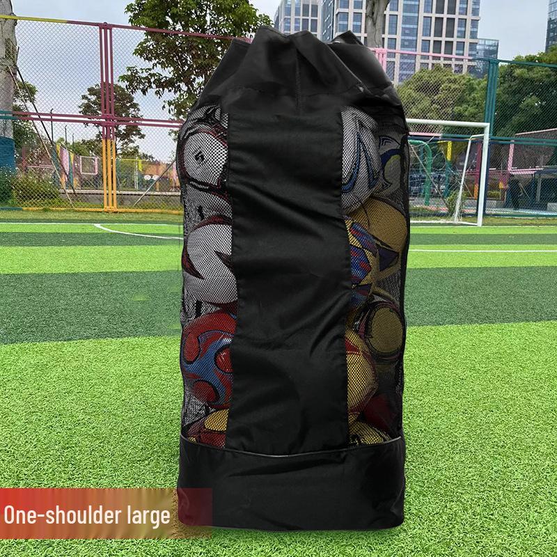 Large Capacity Mesh Bag for Sports Equipment: Football, Basketball & Volleyball Storage