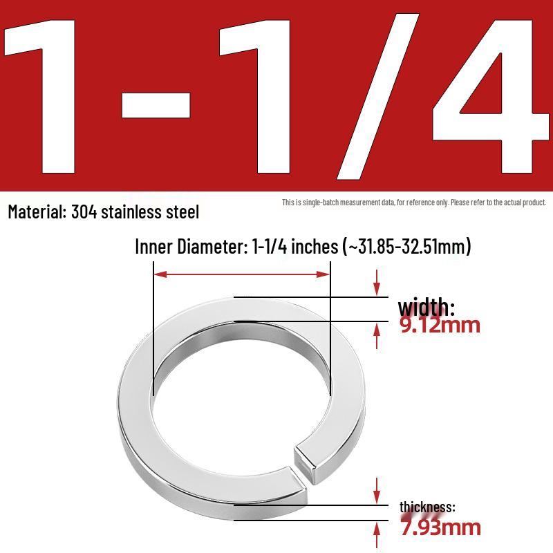 US UK Standard 304/316 Stainless Steel Anti-Loosening Spring Lock Washer