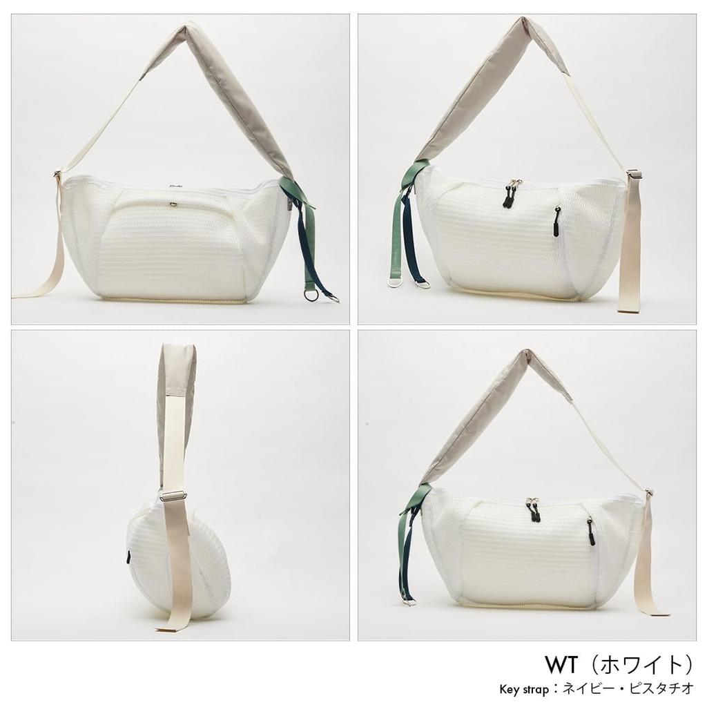 Edita Mesh Body Bag for Men and Large Machine Size L edt-120 Bag/Shoulder Women, Lightweight, Capacity, Washable, Crossbody/Shoulder Bag, White,