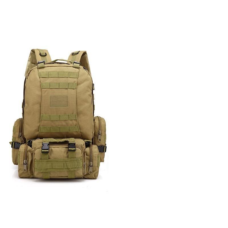 Camouflage tactical bag combination heavy-duty hiking bag large capacity outdoor hiking and fitness backpack sports backpack