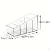 Transparente Desktop 4-Gitter Aufbewahrungsbox 5,9x3,4x2,7 Zoll Platzsparendes PET-Material Fernbedienungen