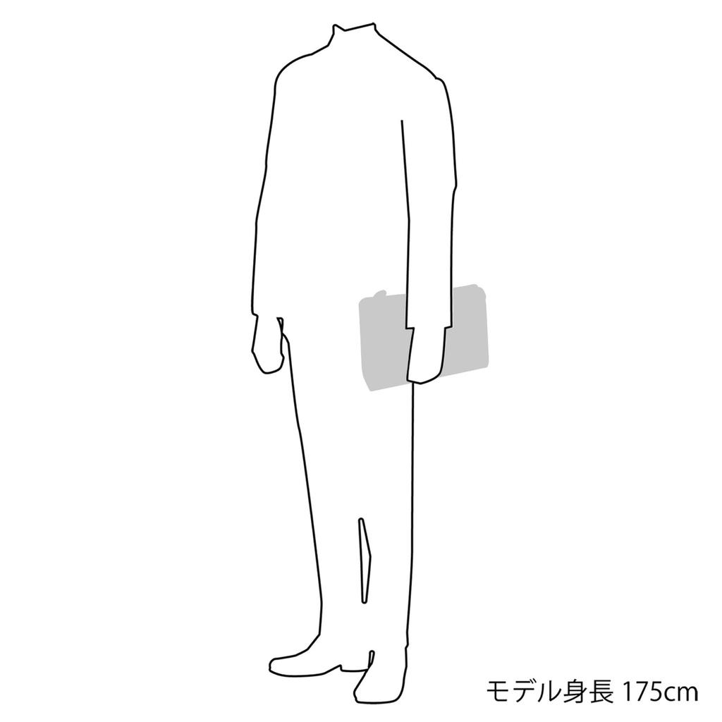 Tanned Leather Second Bag Dark Stitch 10711 [Kitamura] Z-0642 Men's Blue/Wine [Navy]