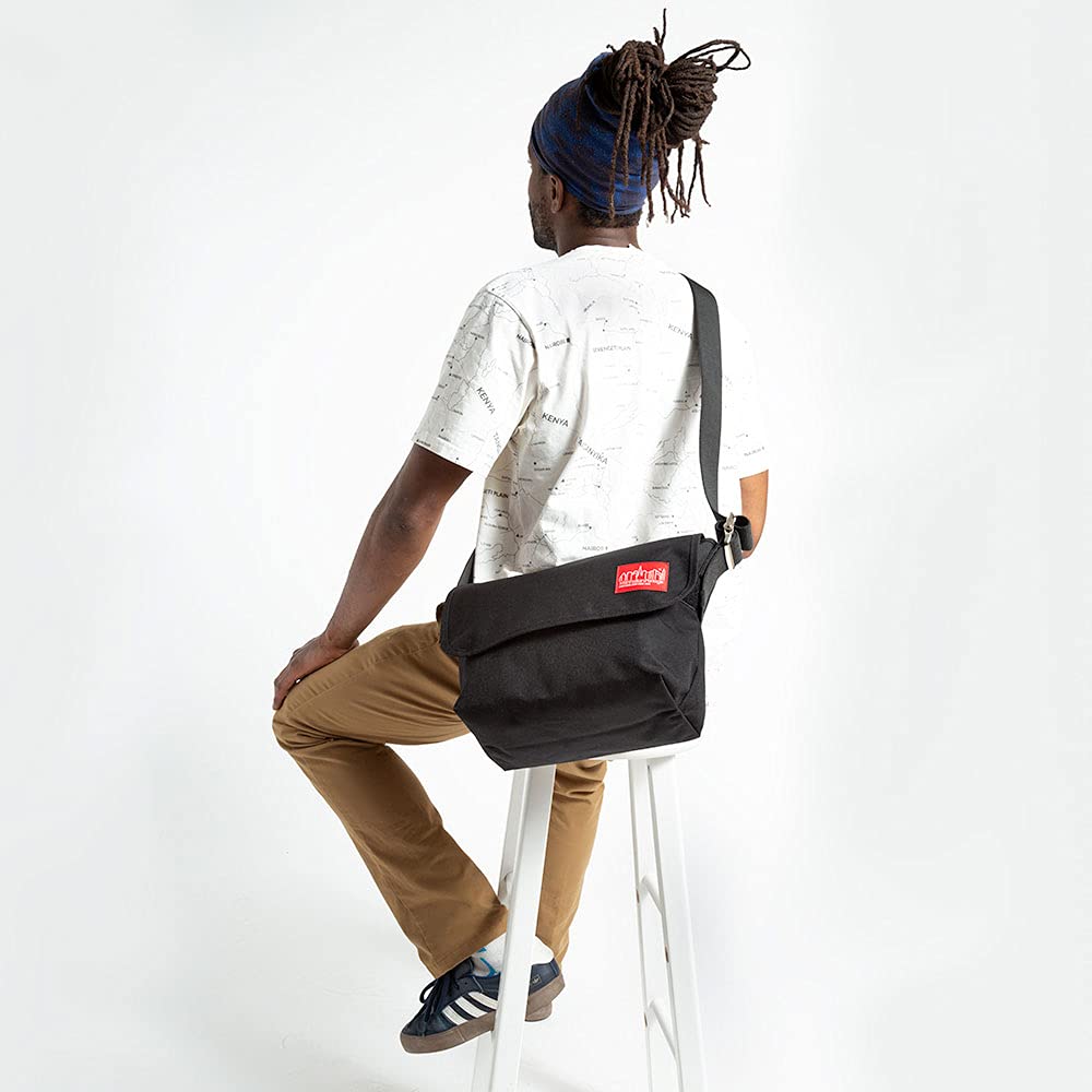 Genuine Vintage Messenger Messenger Bag MP1606VJR Black [Manhattan Portage] [Official]