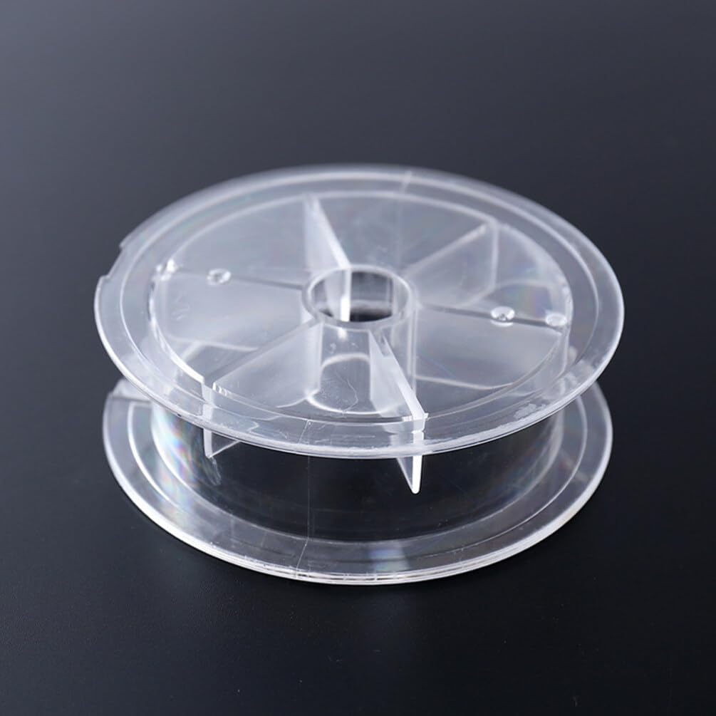 STOBOK 20-Piece Bobbin Set, Perfect for Spooling Thread, Fishing Line, Sewing Thread, and Organizing, Clear Plastic, Durable Sewing Tools