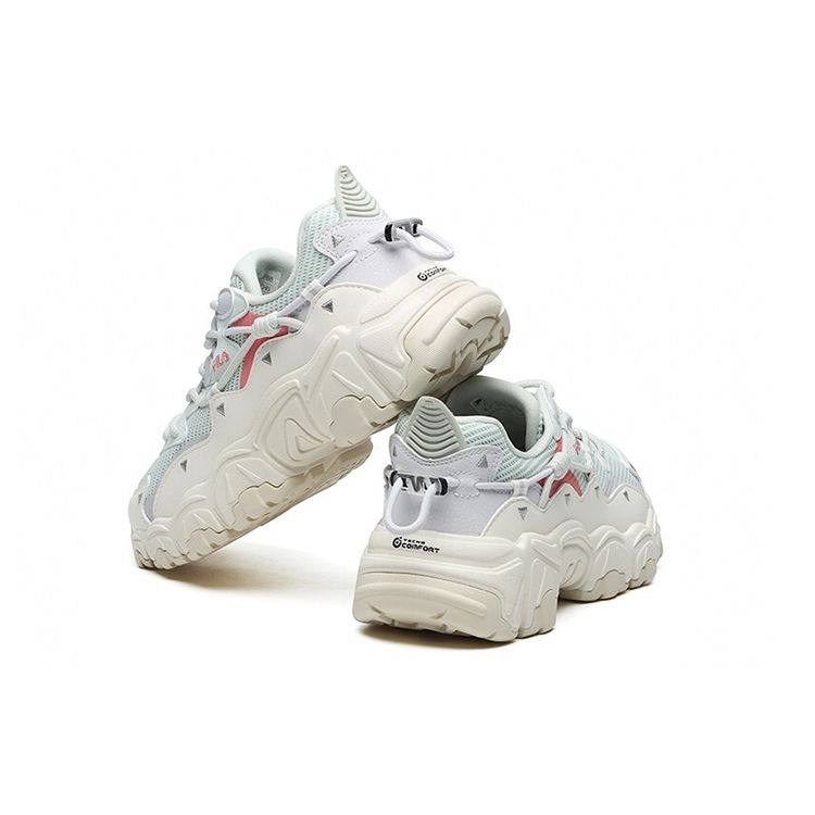 Fila Cat Paw 2.0 Fabric Synthetic Leather Comfortable Fashion Casual Low-Top Dad Sneakers Women Sneakers Shy-Blue F12W124144FBB