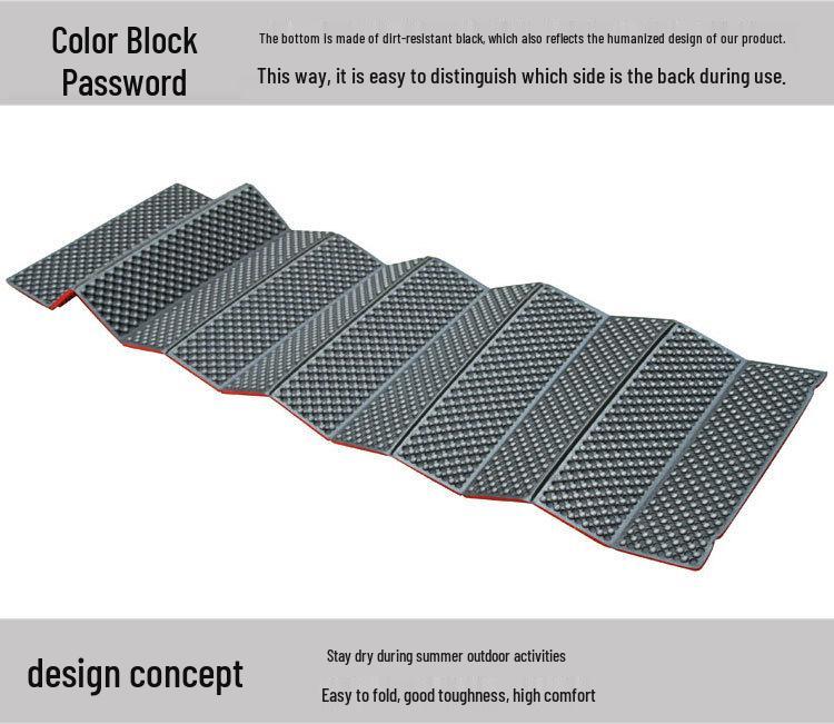 Foldable Double Egg Crate Moisture-Proof Nap Pad for Outdoors