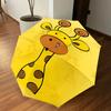 1PC Giraffe Pattern Umbrella-8-Rib Reinforced, Automatic Open, Lightweight & Durable, Cute Fashion Accessory for Outdoor-F2654