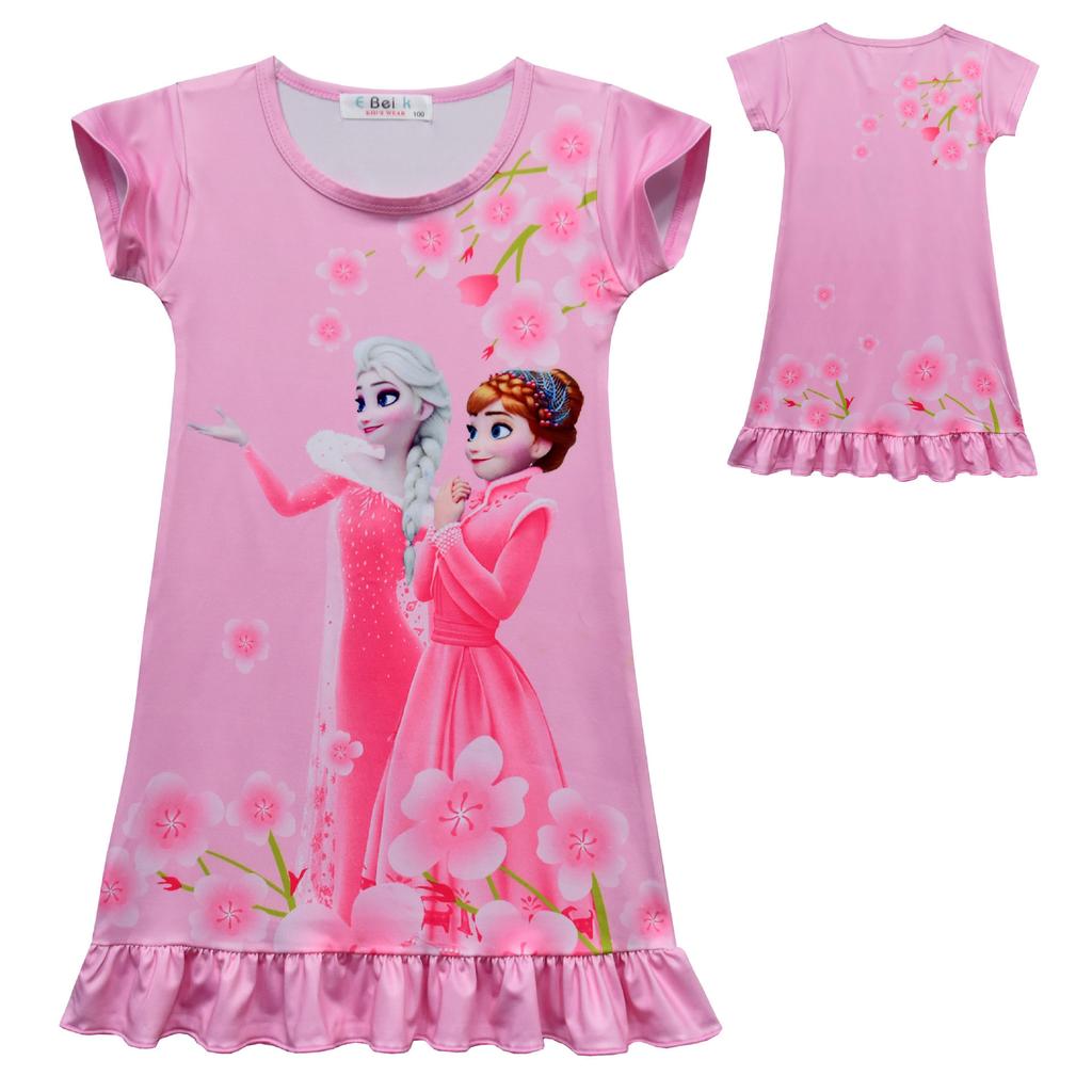 Girls Dress, Frozen, Elsa, Children'S Loungewear Pajamas Pajamas Skirt 3111