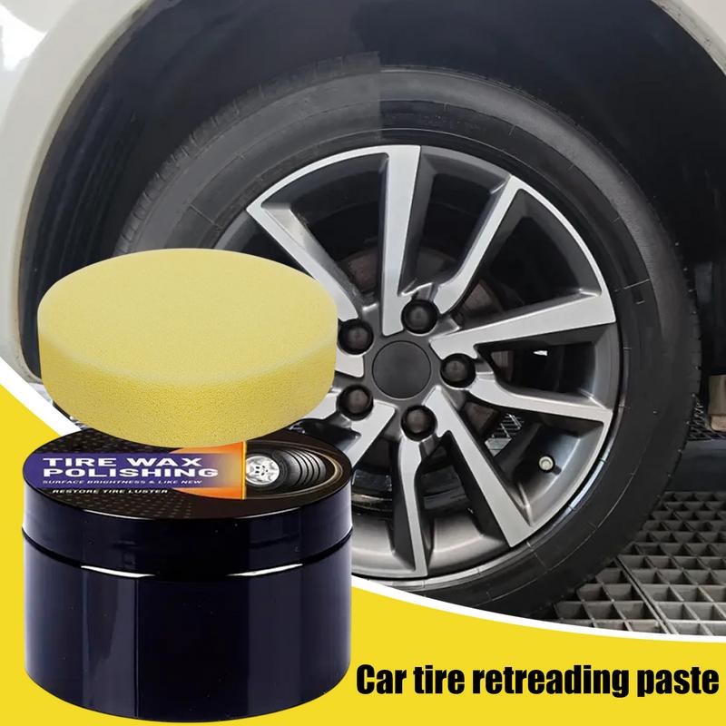 Car Interior Renovation Wax Tire Auto Wax Polish Long-Lasting Protection UV-Resistant Shine Enhancer Auto Detailing Leather Care