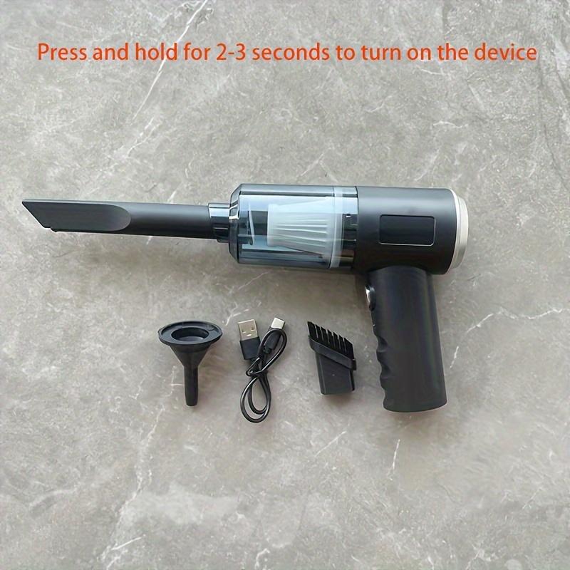 1pc Powerful Handheld Vacuum Cleaner, Small, Wireless, With Strong Suction For Home, Car, And Desktop Cleaning