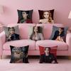 Popular Fashionable Chinese Singer JJolin Tsai Cushion Cover Pillow Case Soft Friendly Fabric Concealed Zipper