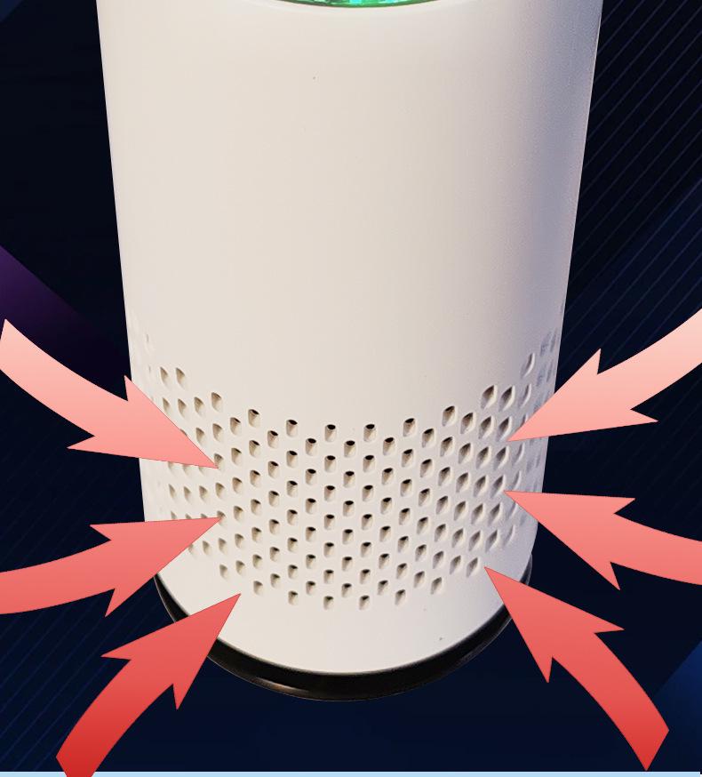 Cup-Shaped Negative Ion Air Purifier for Cars and Desktops - Ideal for Formaldehyde Removal, Safe for Mothers and Babies