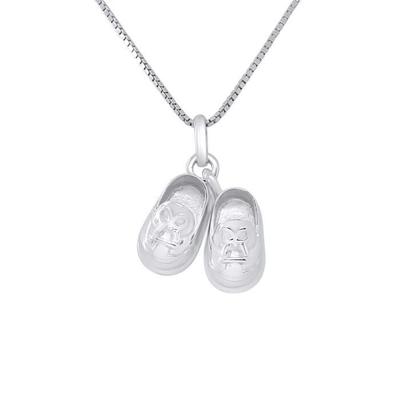 Children's Pendant - LÉA &; ARTHUR - Shoes - 925 Silver - Rhodium - Unisex