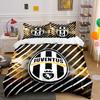 Set Biancheria da Letto a Strisce Juventus Set Copripiumino Copripiumino Federe  (1 * Copripiumino 2 * Federe, senza piumino)