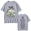 Korn Rockband Follow The Leader Tour T-Shirt Unisex Vintage Grafik-T-Shirt Unisex Metal Goth Harajuku Stil Kurzarm-T-Shirt