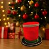 Plastic Glitter Sequin Christmas Hat Comfortable Christmas Party Cap Christmas Welcome Hat  Adult