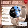 2025 Ny Smartklokke for Kvinner Gave 1,43 Tommers Full Touchskjerm Sports- og Treningsklokker Bluetooth-samtaler Digital Smartklokke Damer