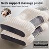 Neck Protection Support Massage Pillow Honeycomb SPA3D Double Knitted Cotton Pillow Core Home Neck Pillow 1pc