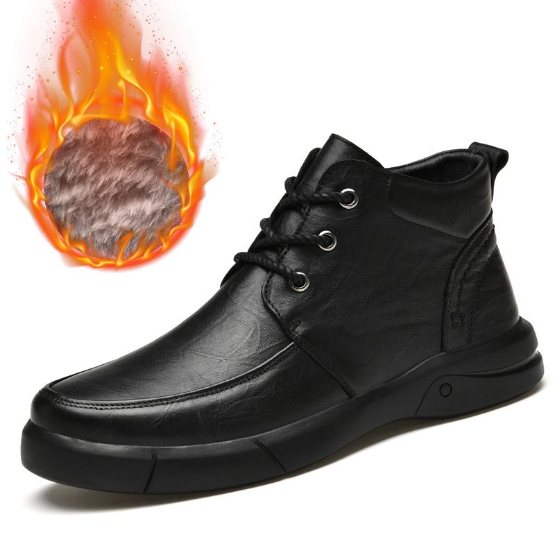 

Мужские ботинки Мартин, с царапинами ручной работы, зимние, бархатные, теплые, деловые, повседневные, высокие, средней и короткой длины голенища, мужские кожаные ботинки, мужская обувь 45