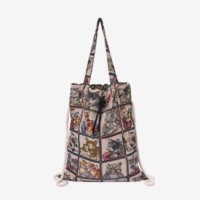 ROPE TOTE BAG CATS