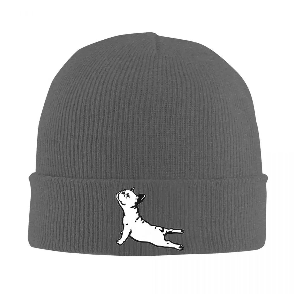 Classy Mood French Bulldog Yoga Pose Knit Hat Beanie Winter Hats Warm Street Cap for Men Women