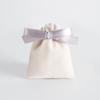 5pcs/Lot Bulk Beige Velvet Pouches Ribbon Jewelry Packing Display Storage For Wedding Candy Gift Travel Drawstring Dust Bags