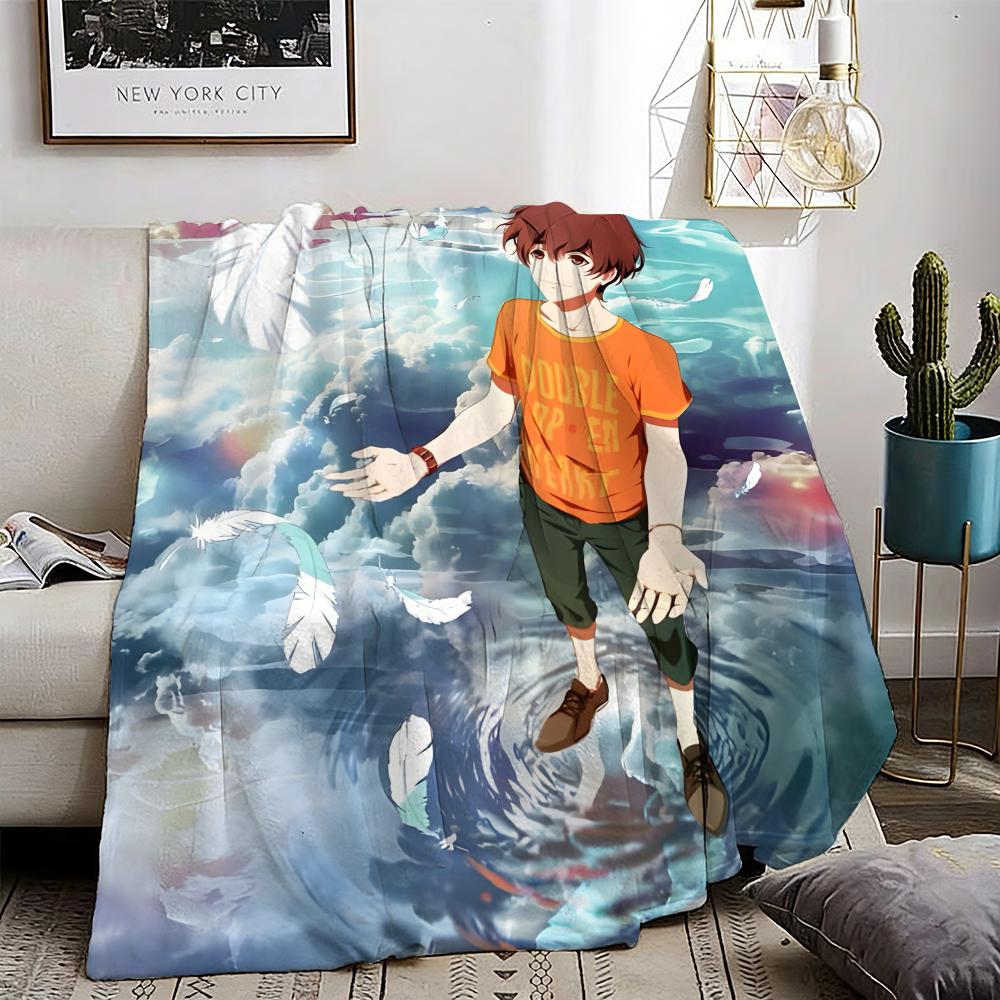 Anime T-Terror in R-Resonance Throw Lightweight 240g Flannel Blanket Soft Skin-friendly for Summer Cooling 75X95CM