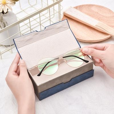 Étui Double Couche pour Lunettes 2 Paires PU Double Étui à Lunettes Étui Double pour Lunettes Support de Lunettes