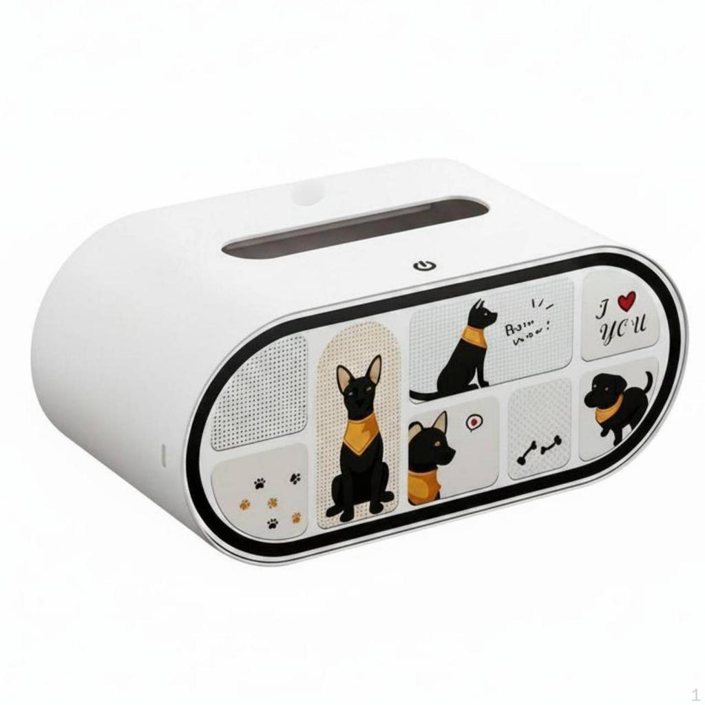 Illuminated Tissue Box Decorative Panel Oval Hard Shelling Tabletop Holder for Desk,