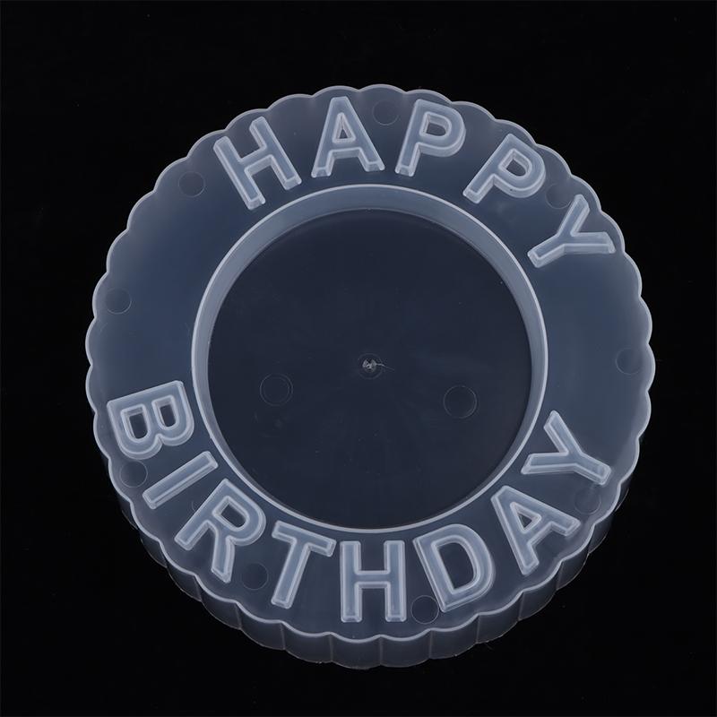 

Cake Printing PP Mould DIY Happy Birthday Mold Handmade Foam Cake Chocolate Pastry Model Practice Baking Mold