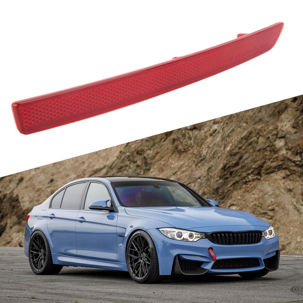 Rear Bumper Reflector Red Lens Improved Body Visibility Tail Marker Reflector for M4 Base Convertible 2 Door 2015 Left 63147848583
