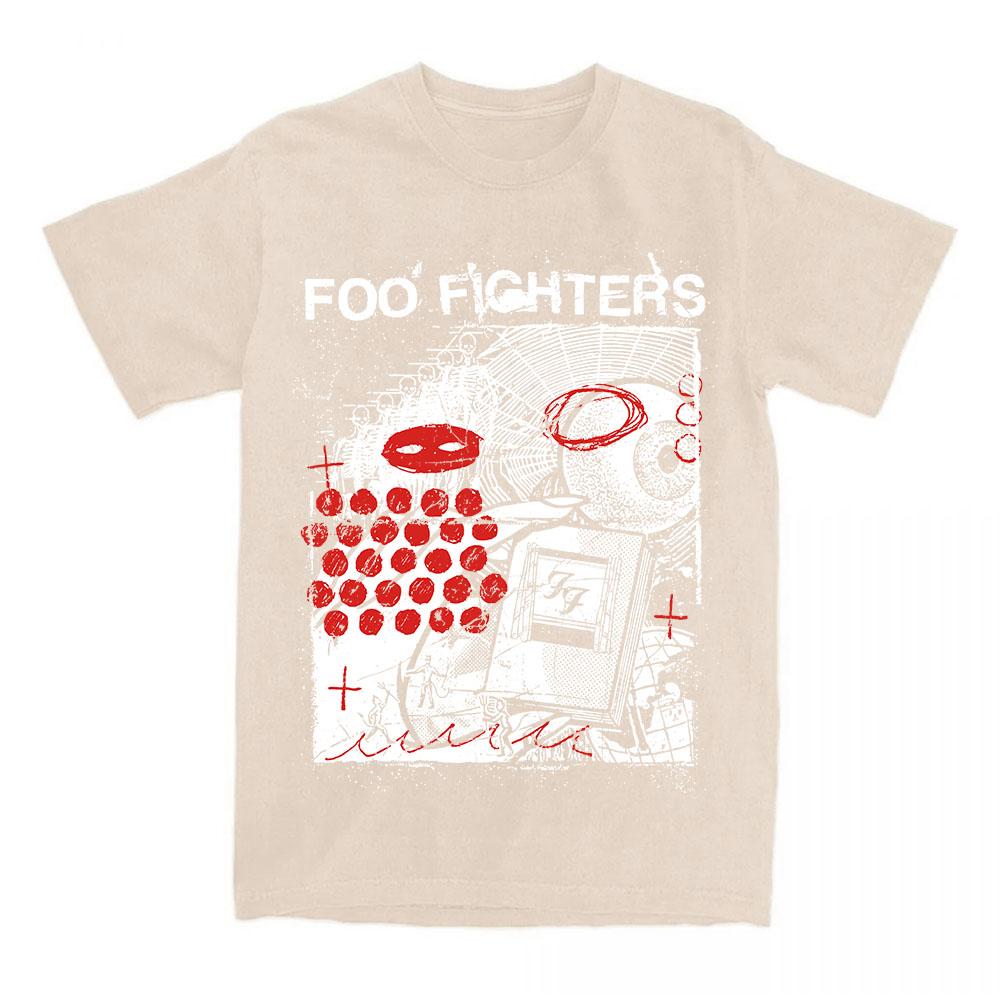 Your Favorite Toy Tee Foooo Fighters Rock Band Design T-shirt Summer Short Sleeve Loose Mens Tshirts  Casual Unisex Streetwear