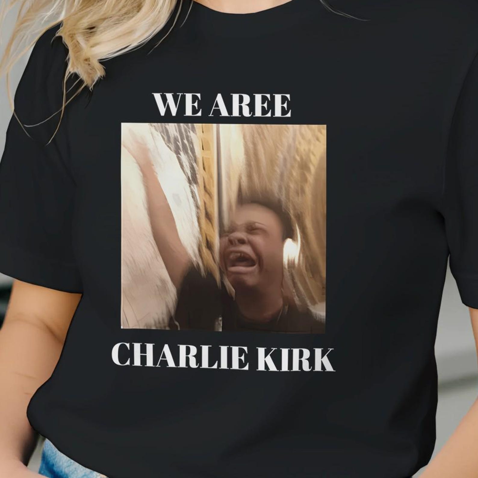 We Are Charlie Kirk Shirt Singing Meme Parody T-Shirt Funny Internet Song Meme Graphic Tee Unisex Humor M