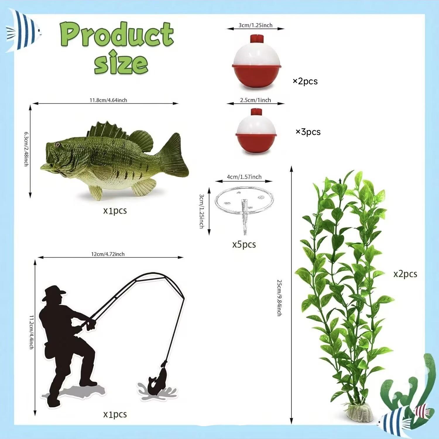 

14 Pieces Fisherman Themed Decoration for Fisherman Themed Party, Birthday, Friends Gathering, Tea Party, Retirement Party