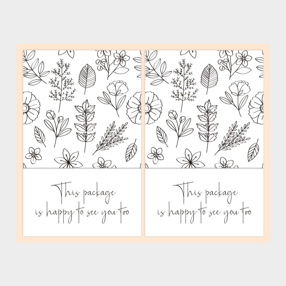 Bottle Custom Label Sticker Flowers Leaves Halloween X017