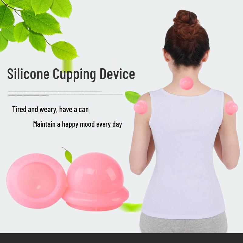 Silicone Facial Cupping Device for Moisture Absorption and Meridian Massage