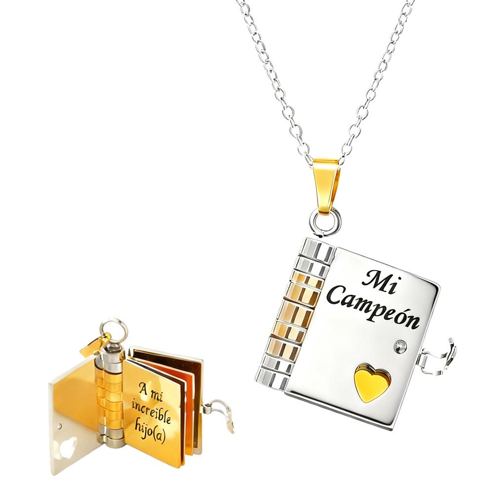 Titanium Steel Love Letter Pendant Necklace for Couples - Clavicle Chain for Girls.