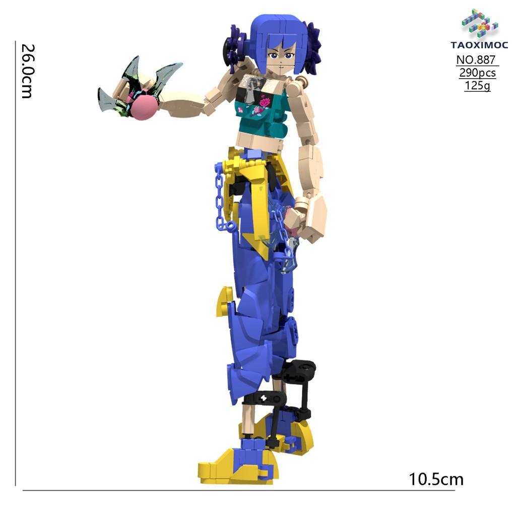 Demon Hunters Kpop Rumi Mira Zoey Anime Character Building Block Model Ornament