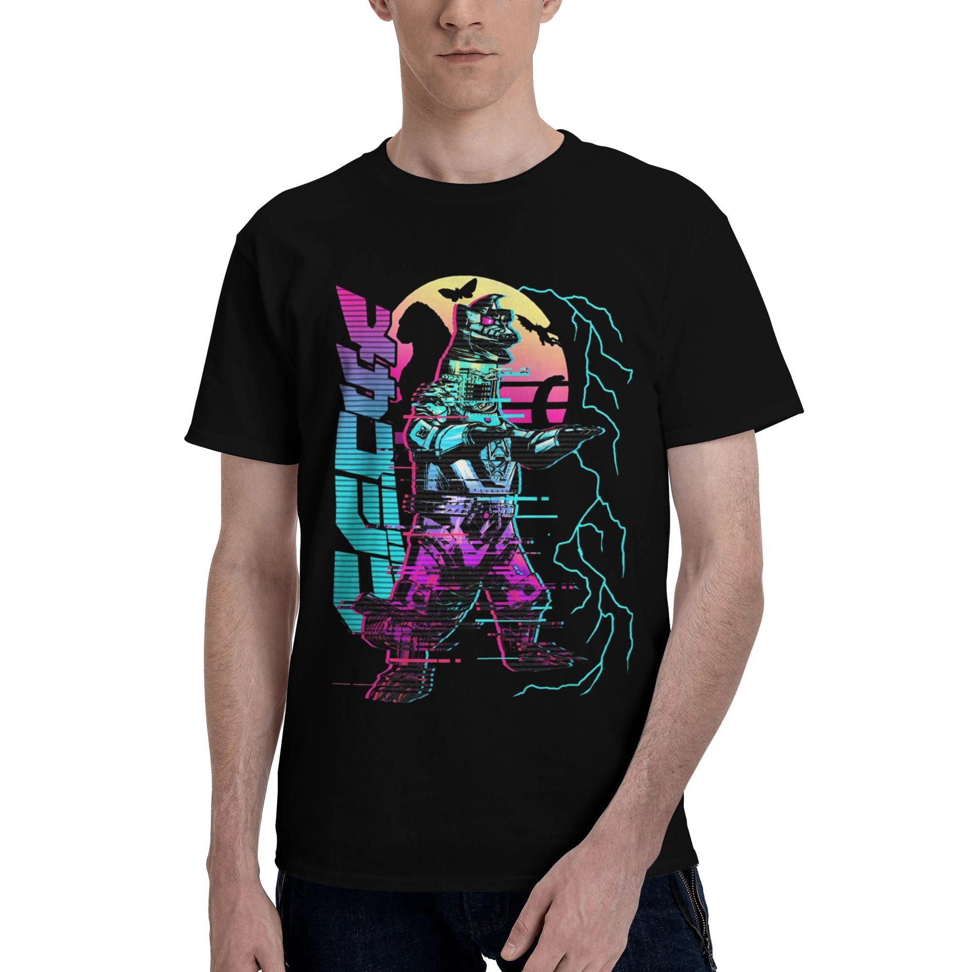 

Cool Monster GGodzillas Mens T Shirts Monster King Vintage Tee Shirt Short Sleeve Crew Neck TShirts 100 Cotton Clothes S