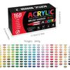 12-168 Colors Direct Liquid Marker Pen Set,DIY Hand Drawn,Graffiti Paint Art Acrylic Paint Pens,Perfect for Artist/Student