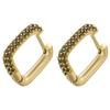 Hoop earrings gold color silver color small hoop earrings crystal women rainbow earrings Fashion jewelry wholesale VE144