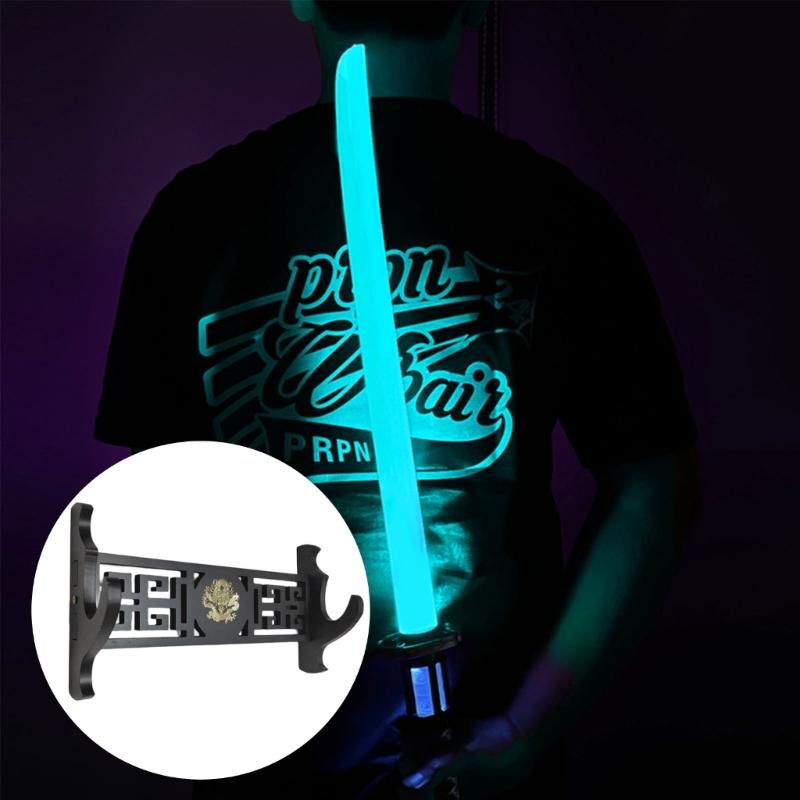 Wooden Swords Shelf Rack Support Display Decoration Demons Slayers Sabres Cradles Organizer For Collectible Display