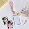 Dopamine Star Card Holder: Candy Color Slide Cover with 3-Inch Lanyard for Meal, Bus & Chasing Cards.