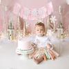 Pink Winter Onederland High Chair Banner – Winter Holiday 1st Birthday Decor, Pastel Pink and Silver Snowflake Highchair Tutu for Girl Cake Smash