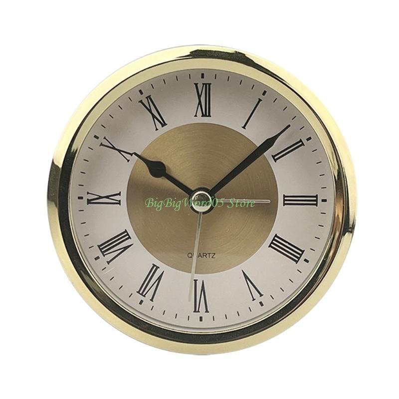 24TE Essential 89mm Clock Insert Clock Head Arabic Numeral Roman Numeral Watch Insert Add Charm to Any Space Easily Reading