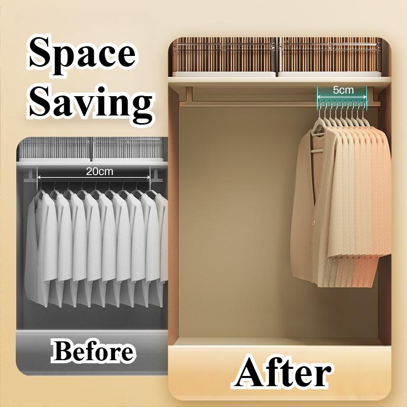 10/20/30Pcs Non-Slip Velvet Hangers Space Saving Hook Flocked Felt Clothes Drying Rack Organizer