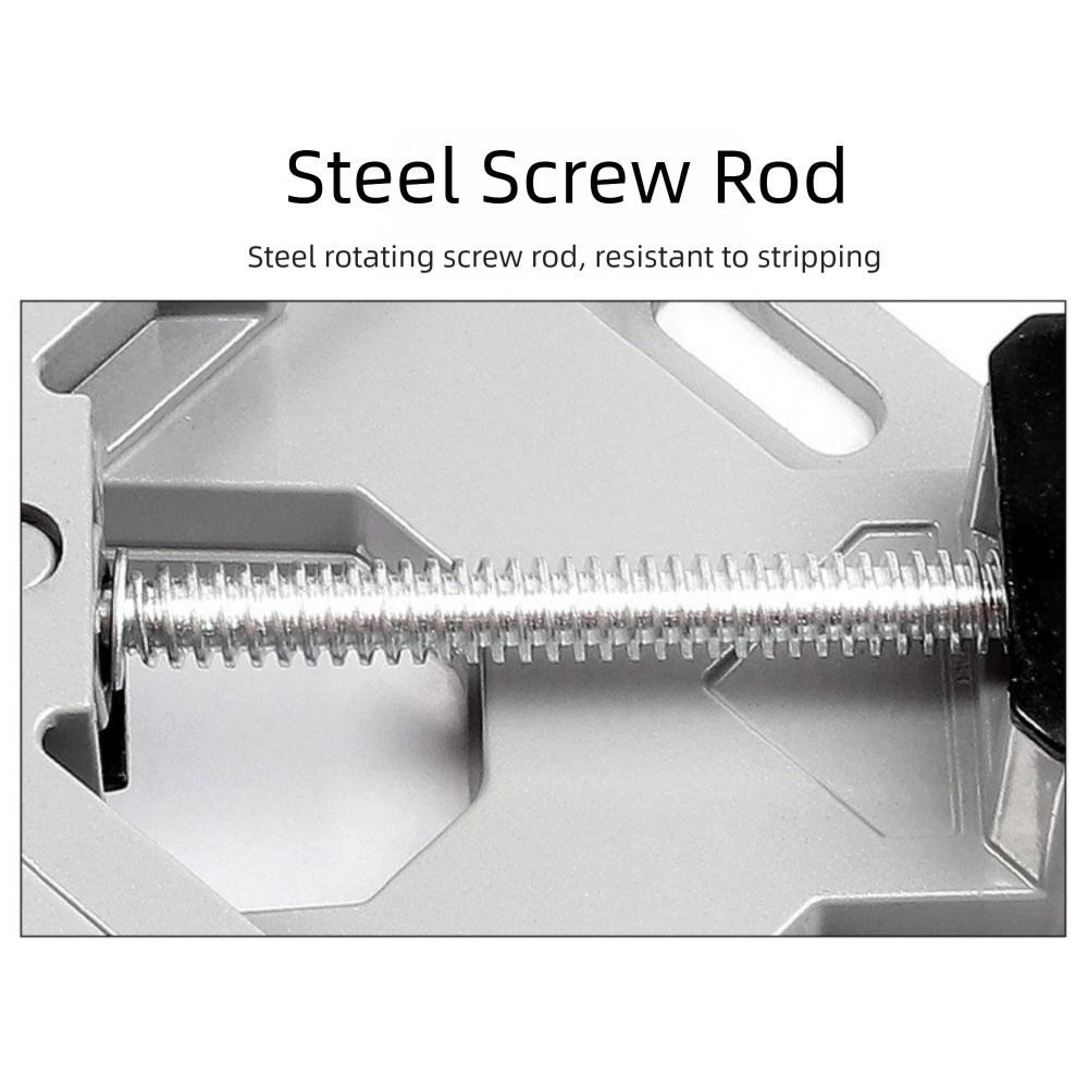 Aluminum Alloy 90° Swing Jaw Corner Clamp 68mm Max Clamping DIY Projects Right Angle Fixing Clip Woodworking Tool