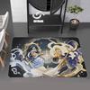 Mobile Game Cookie Run Kingdom Floor Mat INS Style Soft Bedroom Floor House Laundry Room Mat Anti-skid Household Carpets