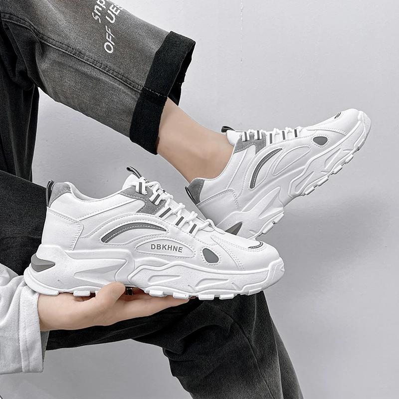 Fashion Men's Shoes Spring and Summer Canvas Breathable Casual Board Shoes Men's 2025 New Fashion Trend Low White Shoes Sneakers